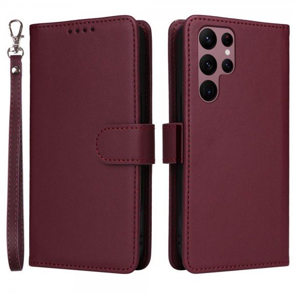 Betopnice Samsung Galaxy S22 Ultra Cover med Aftageligt Etui 005 Rød