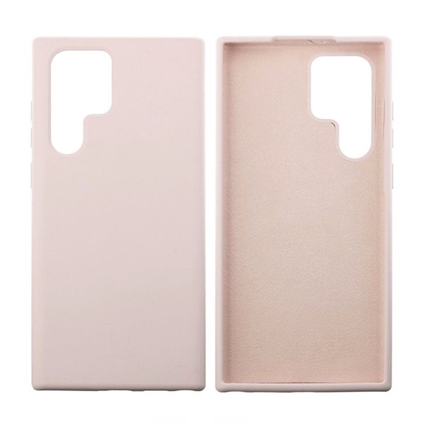 Rvelon Samsung Galaxy S22 Ultra Cover Silikone Sandrosa