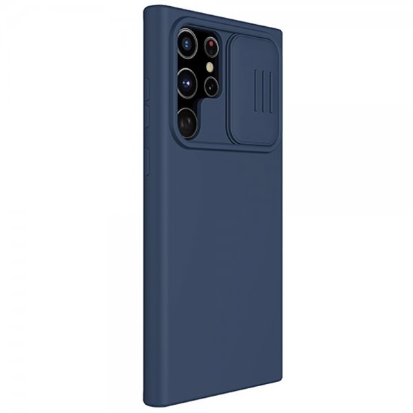 Nillkin Samsung Galaxy S22 Ultra Cover CamShield Silky Blå