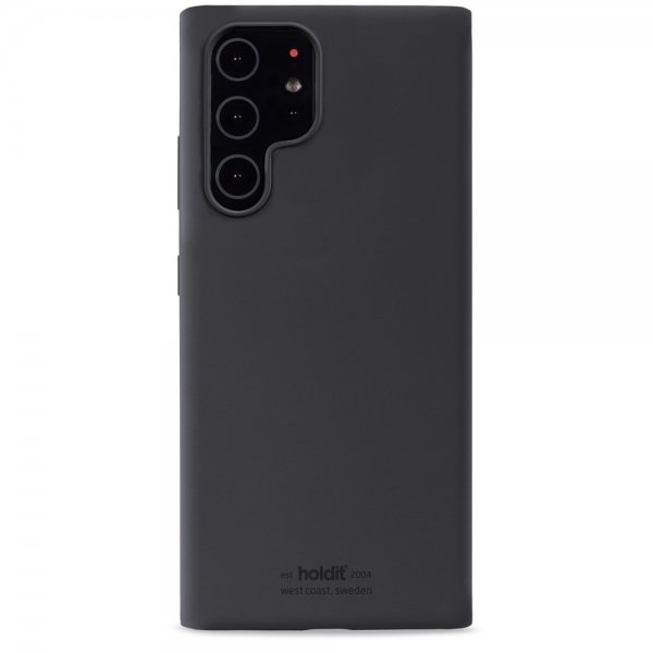 Holdit Samsung Galaxy S22 Ultra Cover Silikone Sort