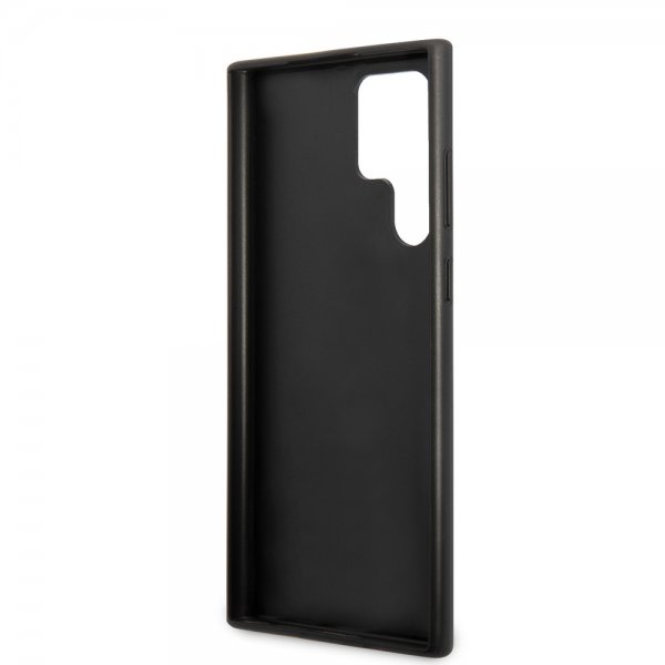 BMW Samsung Galaxy S22 Ultra Cover trekantmønster & trefarvet stribe sort