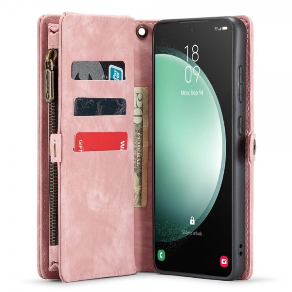 CaseMe Samsung Galaxy S23 FE Cover 008 Series Aftageligt Cover Rosa