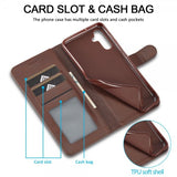 Lc.Imeeke Samsung Galaxy S23 FE Etui med Kortlomme Standerfunktion Brun