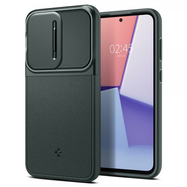 Spigen Samsung Galaxy S23 FE Cover Optik Armor Abyss Green