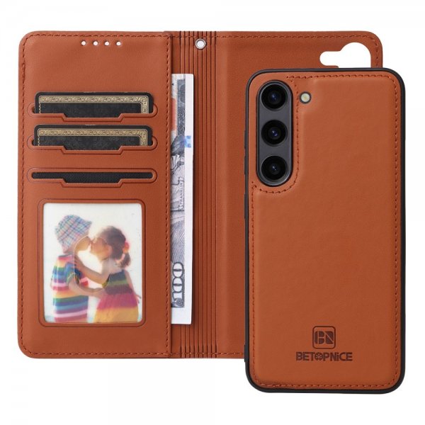 Betopnice Samsung Galaxy S23 Etui med aftageligt Cover 005 Brun