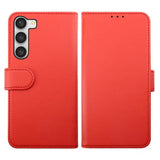 Rvelon Samsung Galaxy S23 Cover Magnetisk Aftageligt Etui Rød