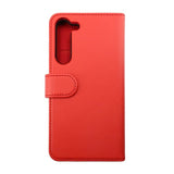Rvelon Samsung Galaxy S23 Cover Magnetisk Aftageligt Etui Rød