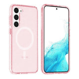 Samsung Galaxy S23 Plus Cover Glitter MagSafe Rosa
