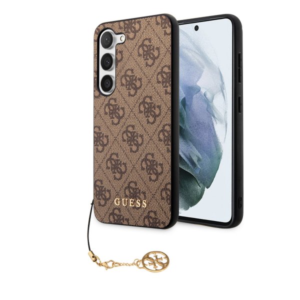 Guess Samsung Galaxy S23 Plus Cover 4G Charms Brun