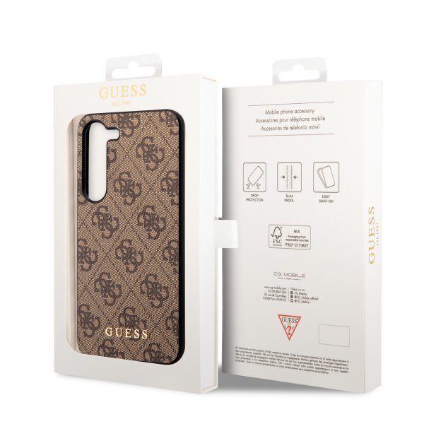 Guess Samsung Galaxy S23 Plus Cover 4G Charms Brun