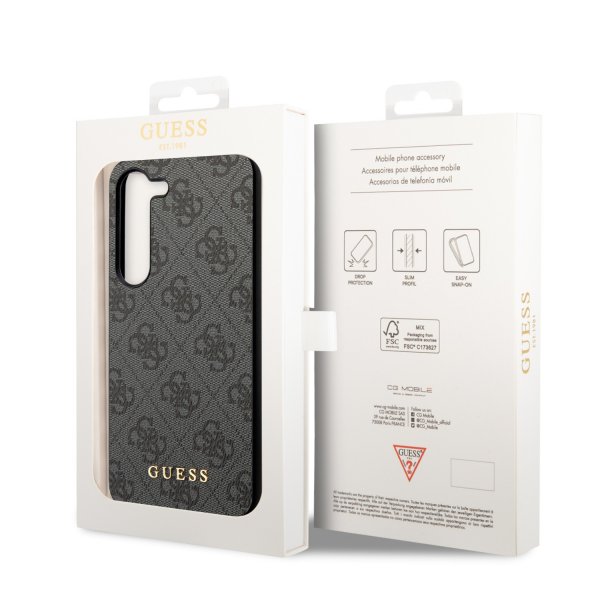 Guess Samsung Galaxy S23 Plus Cover 4G Charms Grå