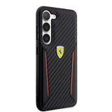Ferrari Samsung Galaxy S23 Plus Cover Carbon & Stripe Sort