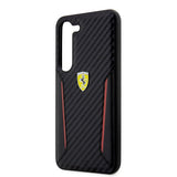 Ferrari Samsung Galaxy S23 Plus Cover Carbon & Stripe Sort