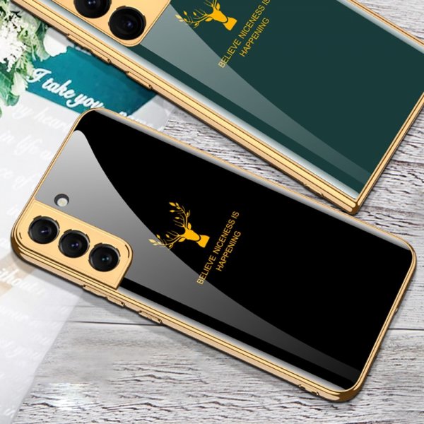 GKK Samsung Galaxy S23 Plus Cover Hjortemotiv Lilla
