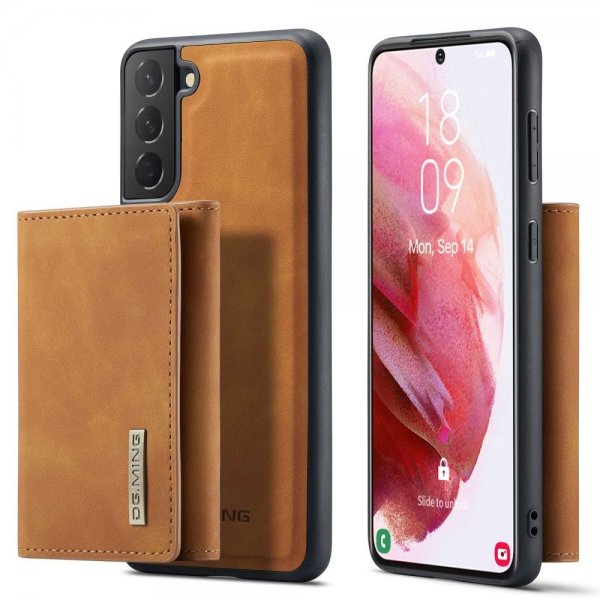 Dg.Ming Samsung Galaxy S23 Plus Cover M1 Series Aftagelig Kortholder Brun