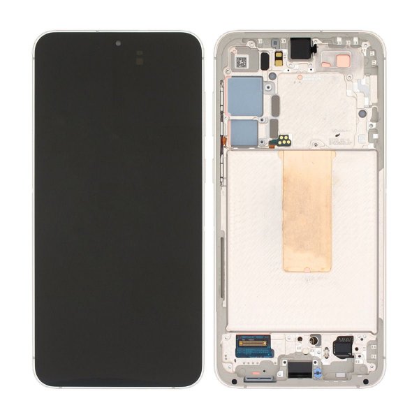 Samsung Galaxy S23 Plus Skærm med LCD Display - Cream