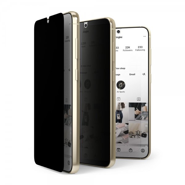 Ringke Samsung Galaxy S23 Plus Skærmbeskyttelse Privacy Glass