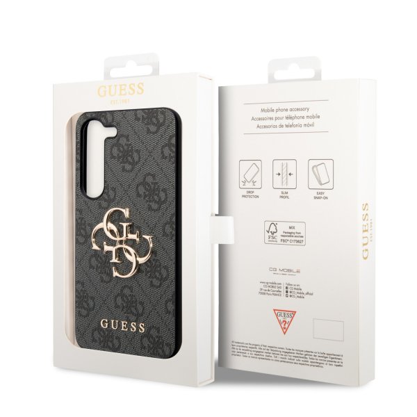 Guess Samsung Galaxy S23 Cover 4G Logo Grå