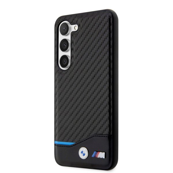 BMW Samsung Galaxy S23 Cover Carbon & Stripe Sort