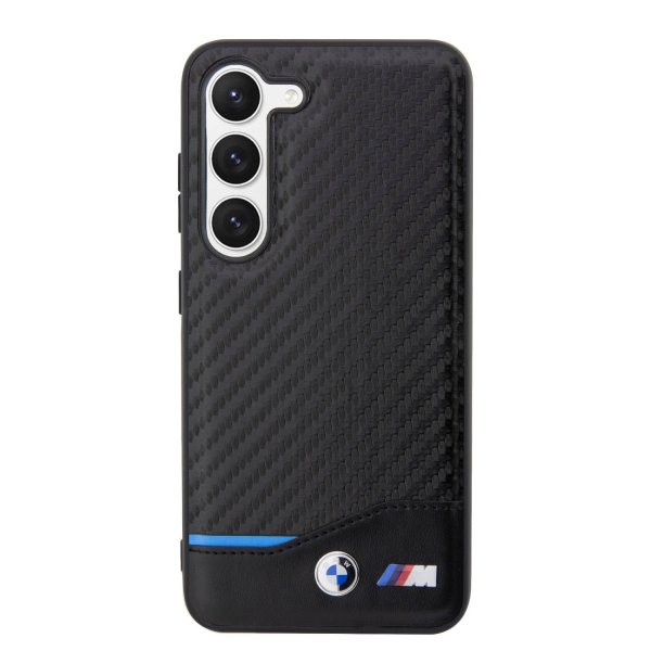 BMW Samsung Galaxy S23 Cover Carbon & Stripe Sort
