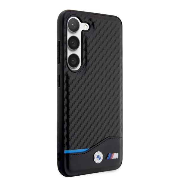BMW Samsung Galaxy S23 Cover Carbon & Stripe Sort