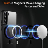 Samsung Galaxy S23 Cover Farvet Kant MagSafe Sort