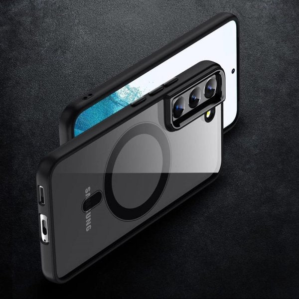 Samsung Galaxy S23 Cover Farvet Kant MagSafe Sort