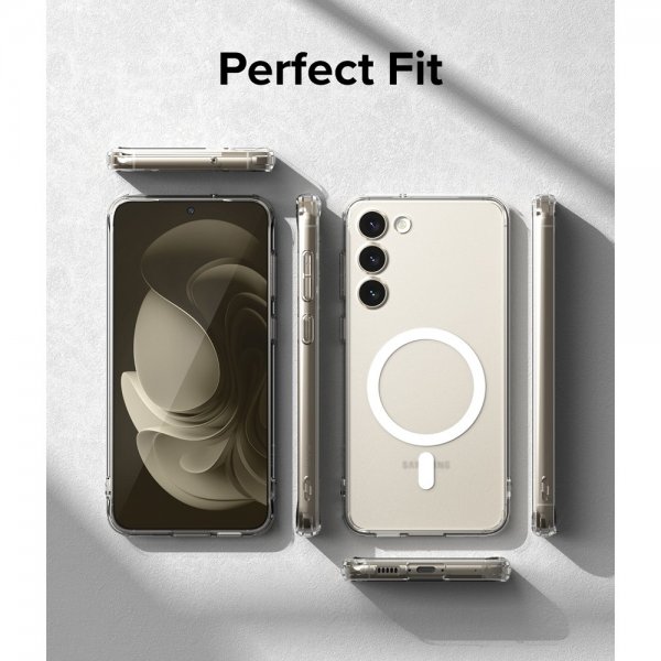 Ringke Samsung Galaxy S23 Cover Fusion Magnetic Mat Gennemsigtig