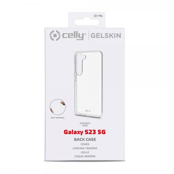 Celly Samsung Galaxy S23 Cover GELSKIN Transparent