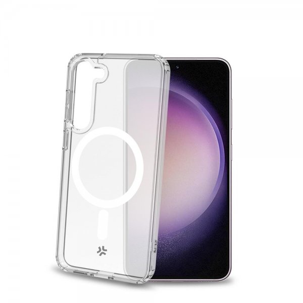 Celly Samsung Galaxy S23 Cover GELSKINMAG MagSafe Transparent