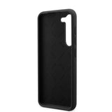 Guess Samsung Galaxy S23 Cover Liquid Silikone Metal Logo Sort