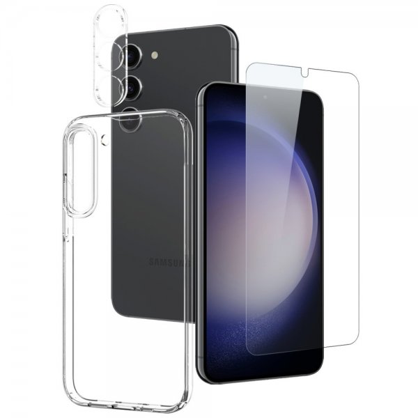 Northjo Samsung Galaxy S23 Cover med Skærmbeskyttelse og Kamerabeskyttelse 3-i-1