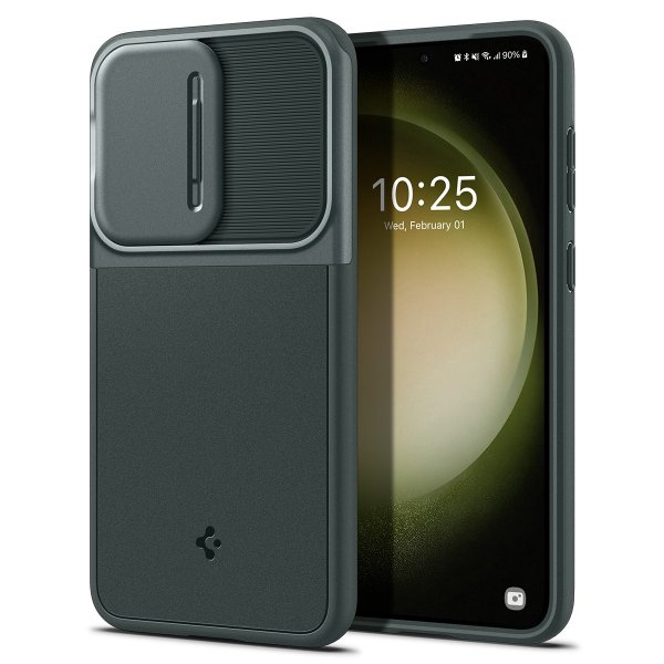 Spigen Samsung Galaxy S23 Cover Optik Armor Abyss Green