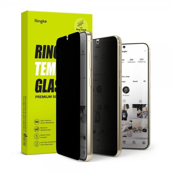 Ringke Samsung Galaxy S23 Skærmbeskytter Privacy Glass