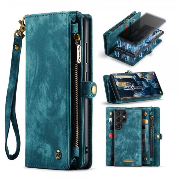 CaseMe Samsung Galaxy S23 Ultra Cover 008 Series Aftageligt Cover Petrol
