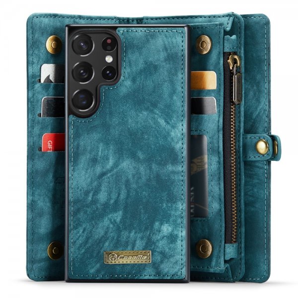 CaseMe Samsung Galaxy S23 Ultra Cover 008 Series Aftageligt Cover Petrol