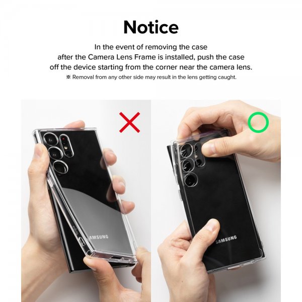 Ringke Samsung Galaxy S23 Ultra Kamerabeskyttelse Camera Lens Frame Sort