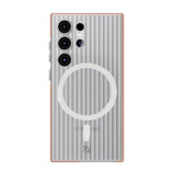 Rvelon Samsung Galaxy S23 Ultra Cover Korrugeret MagSafe Orange