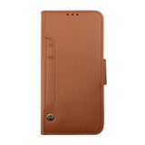 Rvelon Samsung Galaxy S23 Ultra Etui Udfoldeligt Kortfag Brun