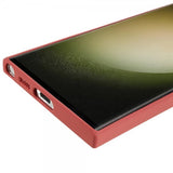 Samsung Galaxy S23 Ultra Cover Gummeret Rød