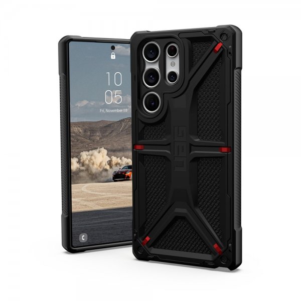 Urban Armor Gear (UAG) Samsung Galaxy S23 Ultra Cover Monarch Kevlar Black
