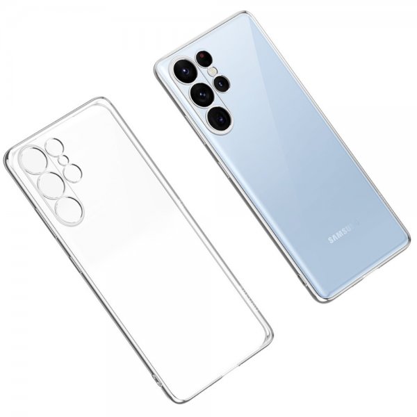 Sulada Samsung Galaxy S23 Ultra Cover Forgyldt Kant Sølv