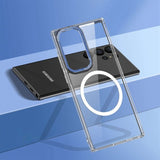 Samsung Galaxy S23 Ultra Cover Transparent MagSafe Blå