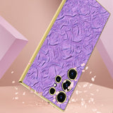 GKK Samsung Galaxy S23 Ultra Cover Stof Belagt Kant Grøn