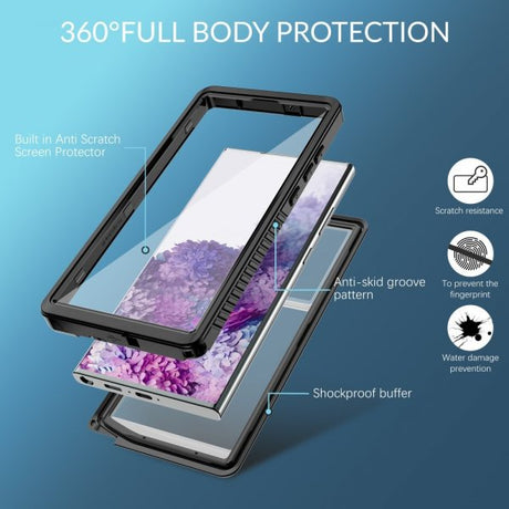 Redpepper Samsung Galaxy S23 Ultra Cover Vandtæt IP68 Sort