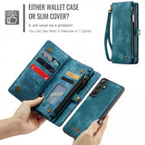 CaseMe Samsung Galaxy S24 FE Etui 008 Series Aftagelig Skal Blå