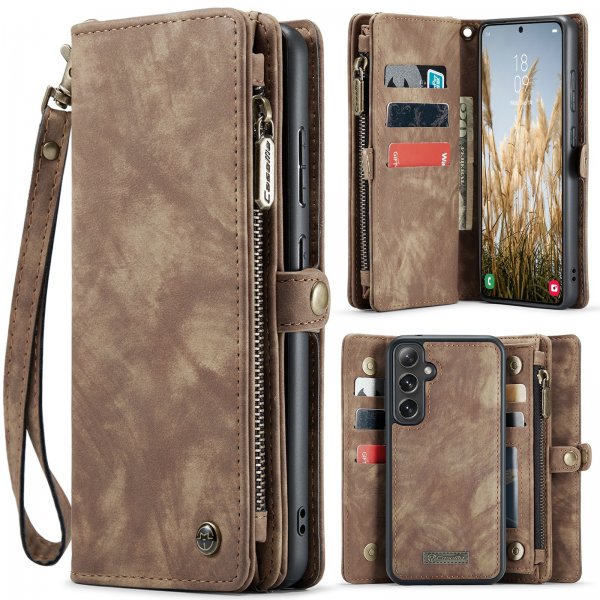 CaseMe Samsung Galaxy S24 FE Etui 008 Series Aftageligt Cover Brun