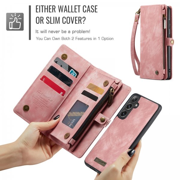 CaseMe Samsung Galaxy S24 FE Etui 008 Series Aftageligt Cover Rosa