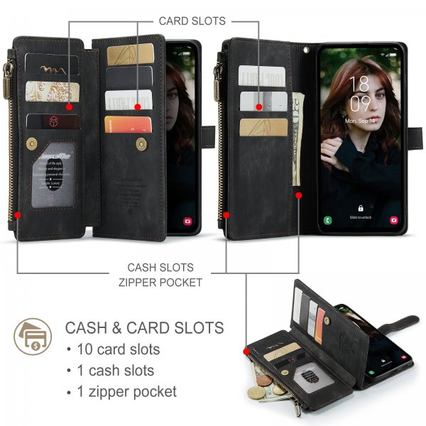 CaseMe Samsung Galaxy S24 FE Etui C30 Serie Sort