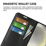 Samsung Galaxy S24 FE Etui Litchi Sort